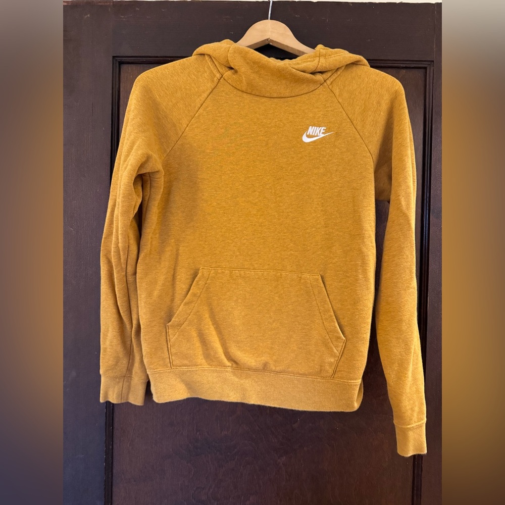 Nike Yellow Cowl Neck Sweatshirt